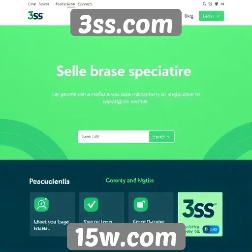 Interface do usuário no site 3ss.com e sua experiência